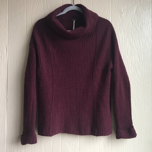 Free People Soft Thermal Split Back Cowl Neck - Picture 1 of 8